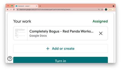 eLearning - Turning an assignment in via Google Classroom