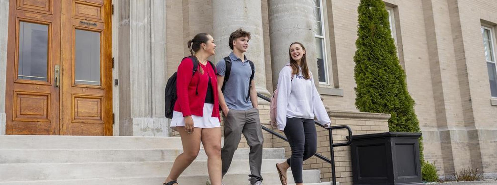 Students on campus