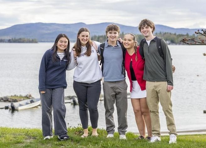Students on campus