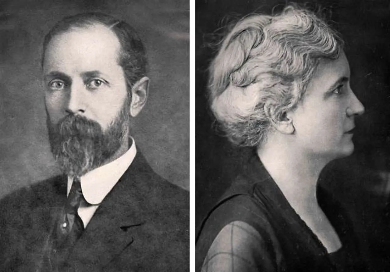 Portraits of Darlington School founders John Paul Cooper and Alice Allgood Cooper.