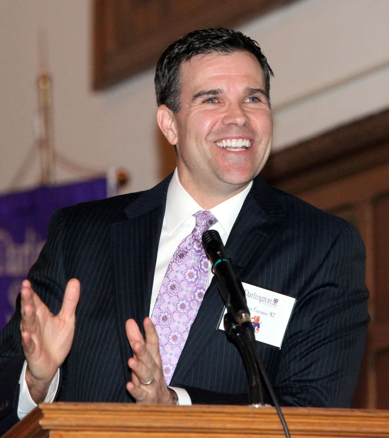 Justin Farmer, Darlington Class of 1987, Anchor of WSB-TV's Channel 2 Action News, returned to his alma mater to serve as the keynote speaker for Career Day 2012