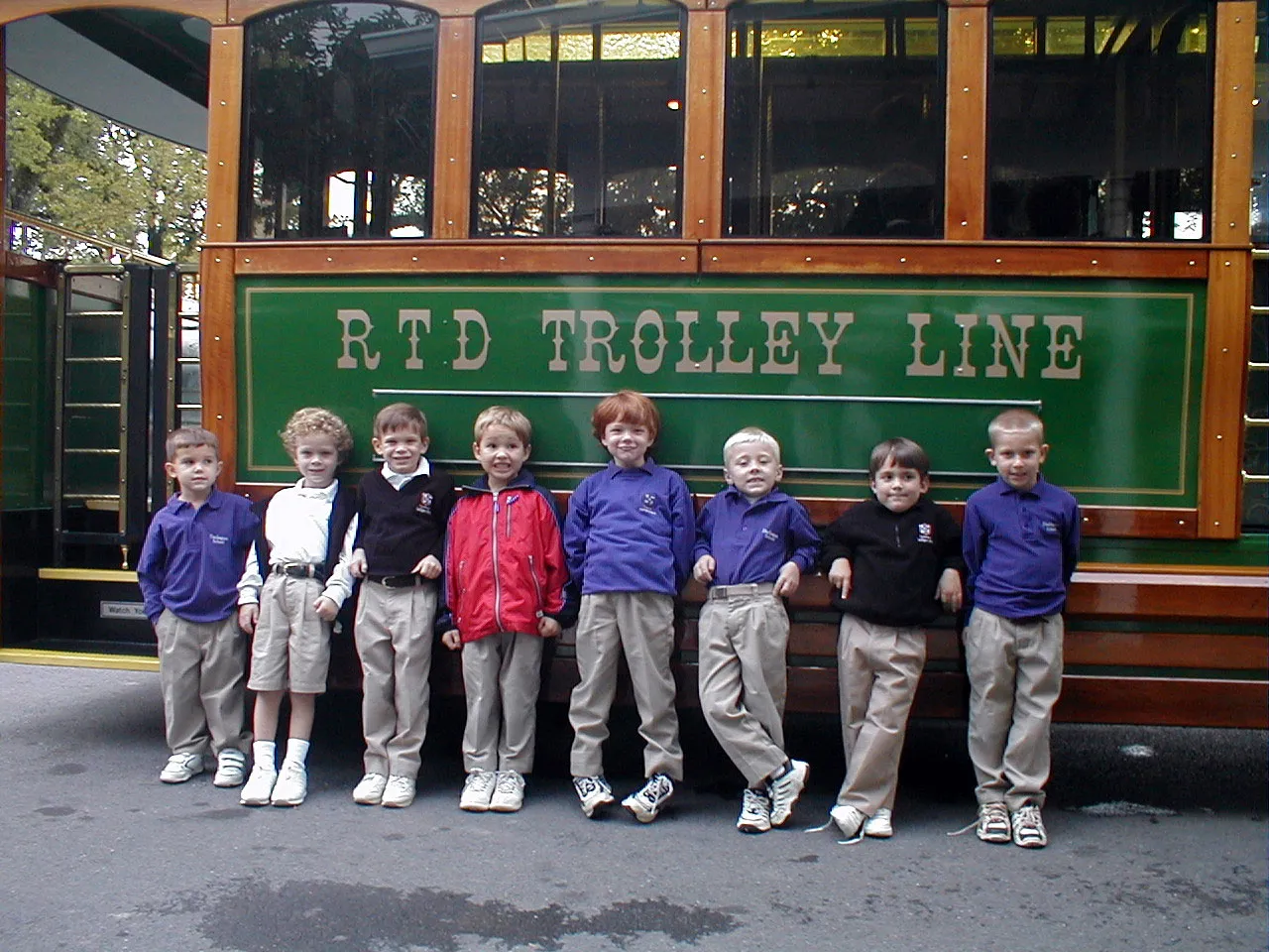 Lower School students learn about Rome's history as they tour town sites on the city's trolley.