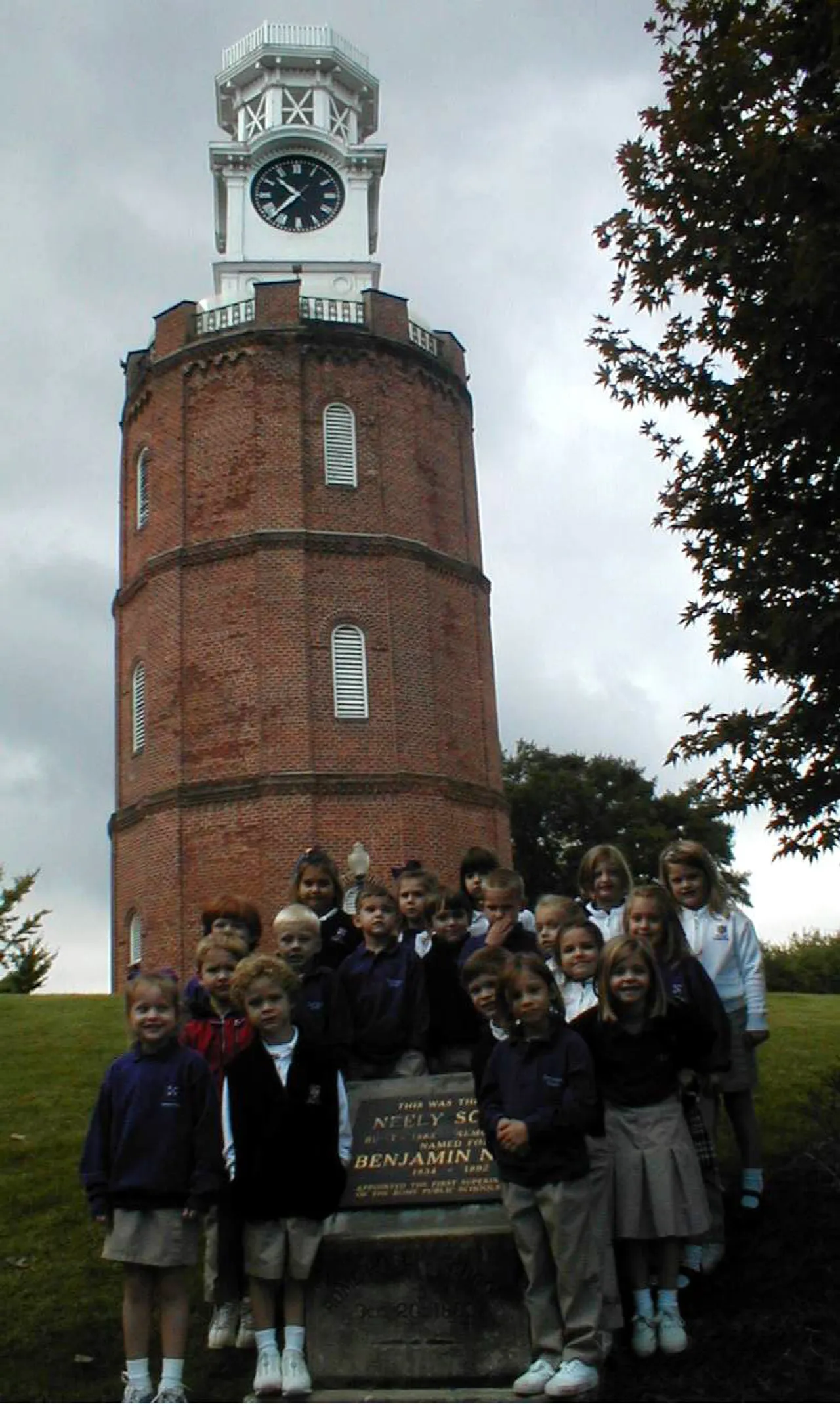 Students visit local historic sites during a recent lesson on local history.