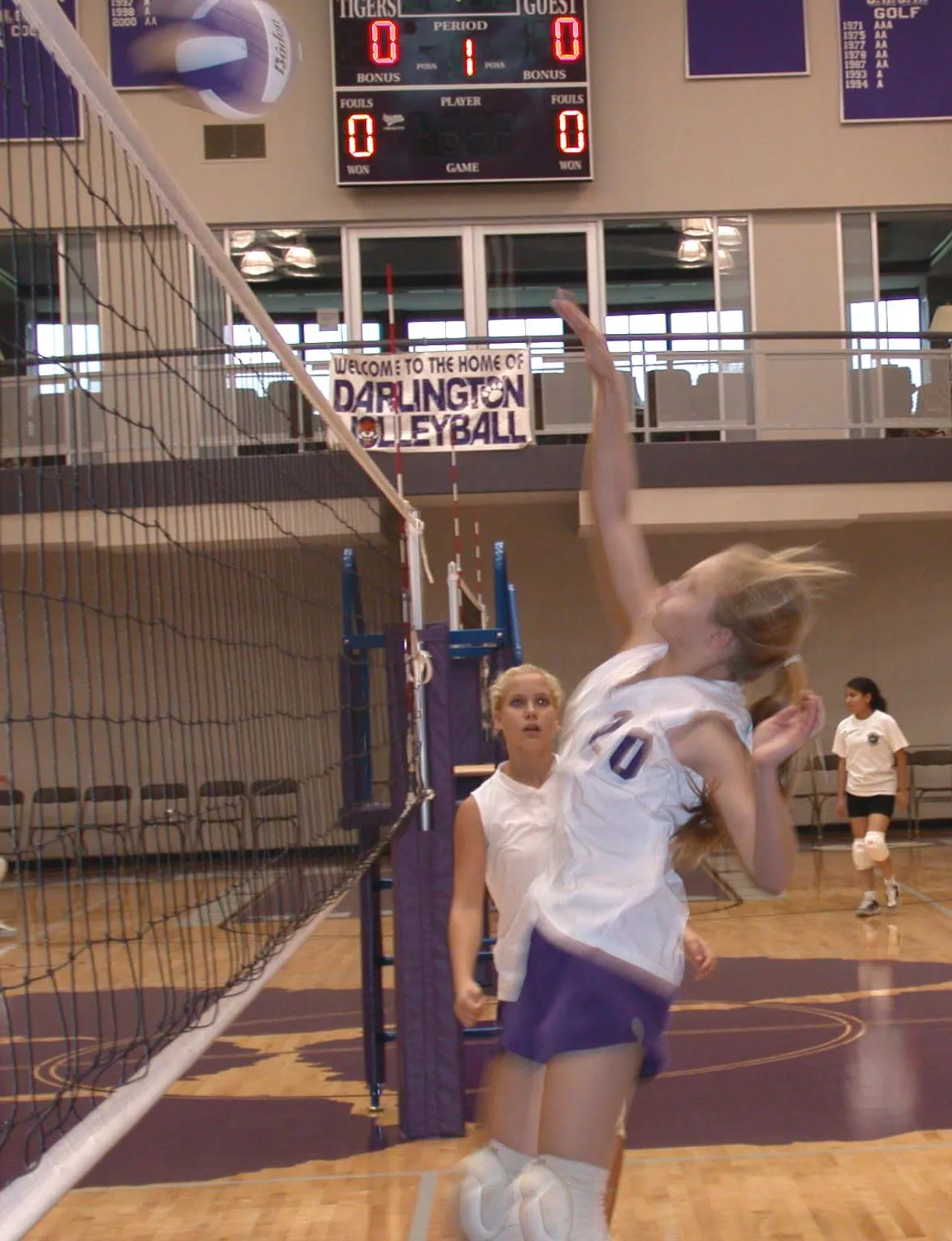 The Middle School volleyball team exceeded last year's wins and ended the season 5-5.