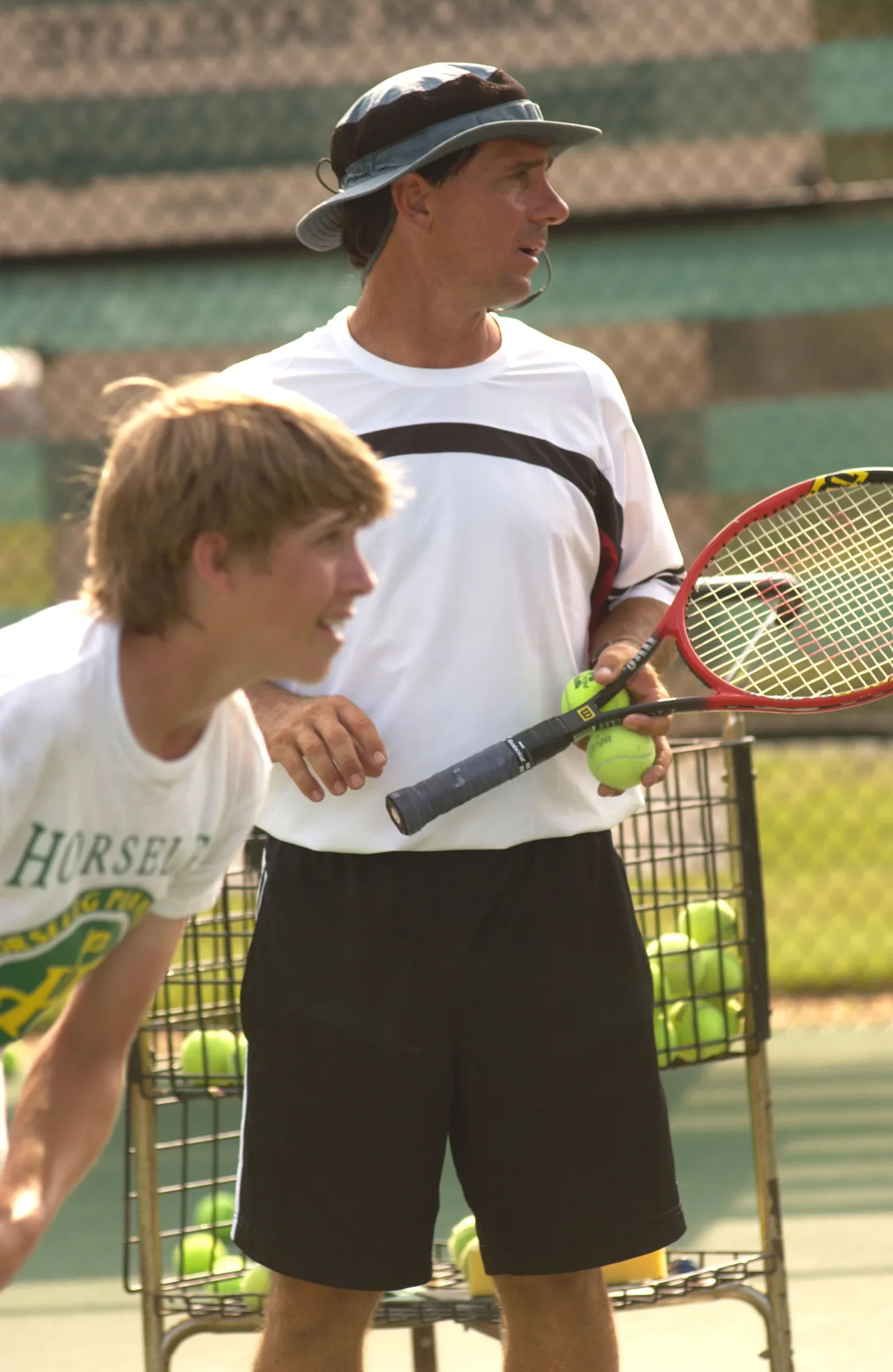 Michael Schecter and tennis pro Craig Jones