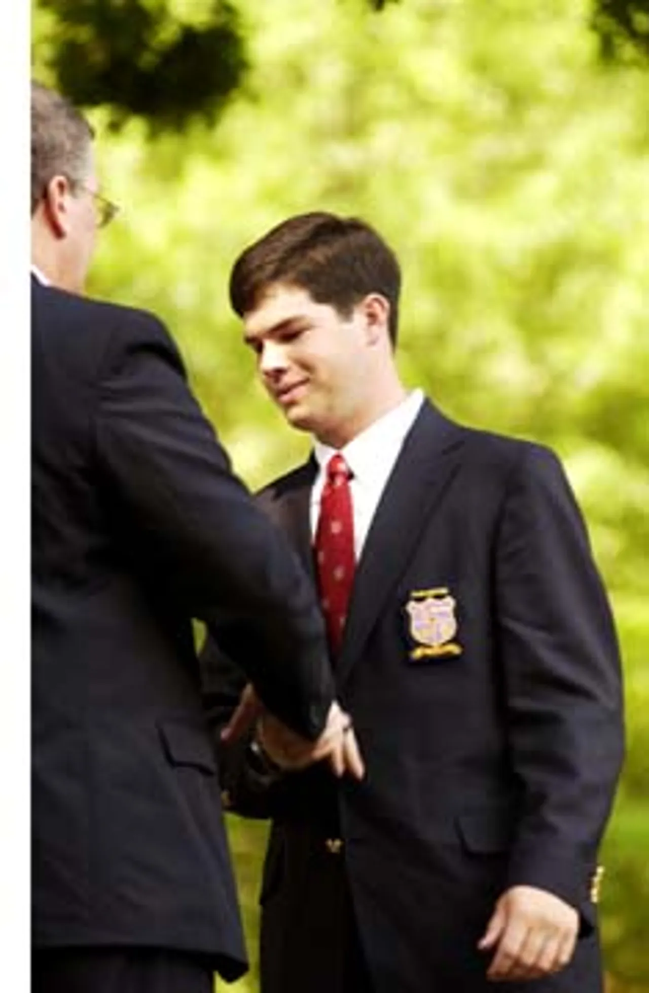 Padrick Dennis '03, Salutatorian and J. Daniel Hanks Sr. Medal and Headmaster Medal recipient