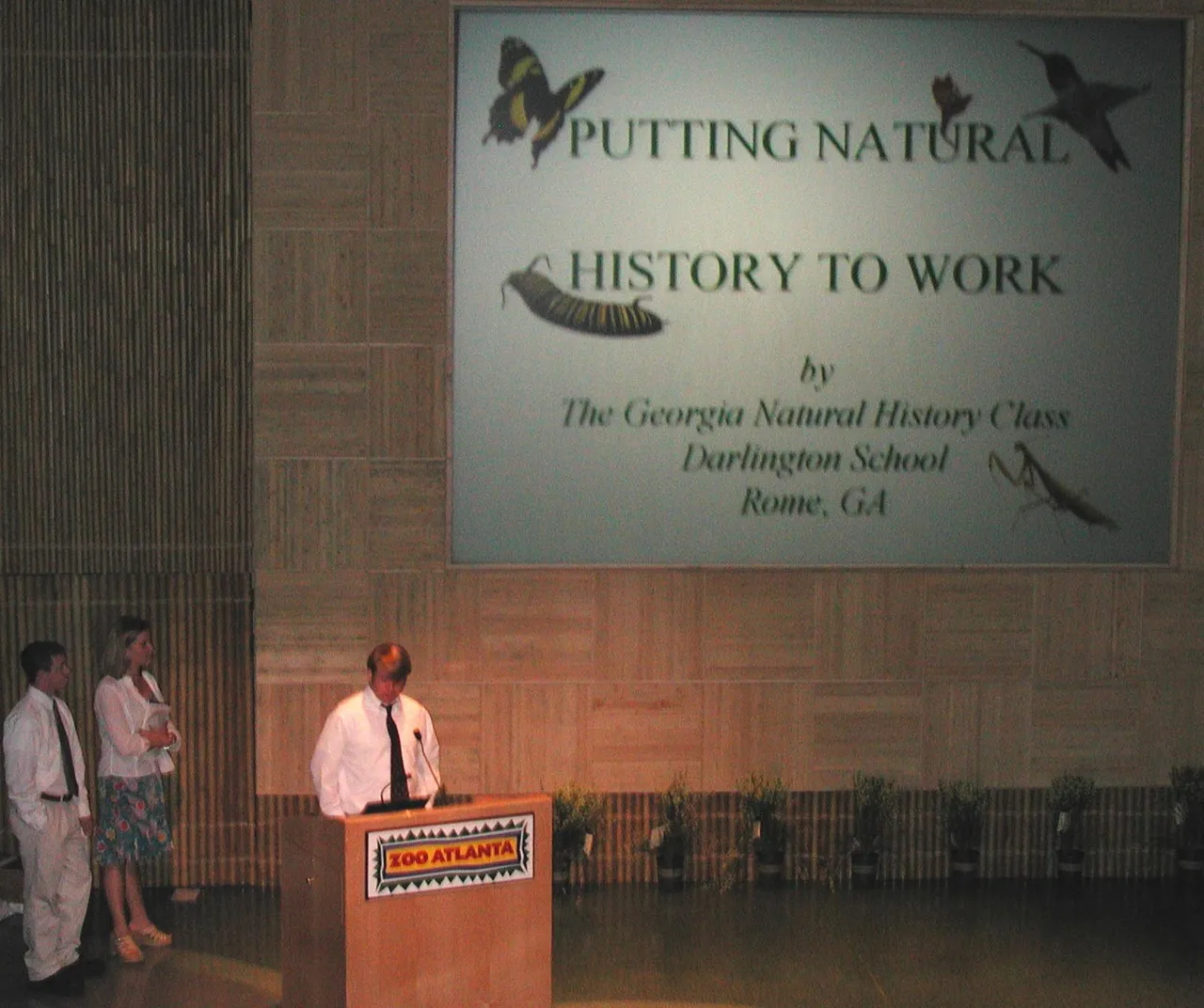 Georgia Natural History students present their project during YES Symposium.