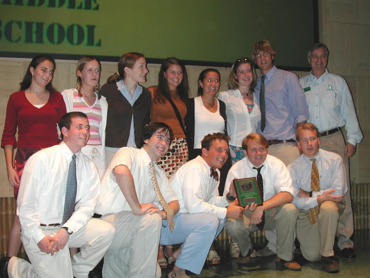 Owen Kinney's Georgia Natural History class proudly displays a second place award and prepares to bring home its $750 winnnings from the YES Symposium.