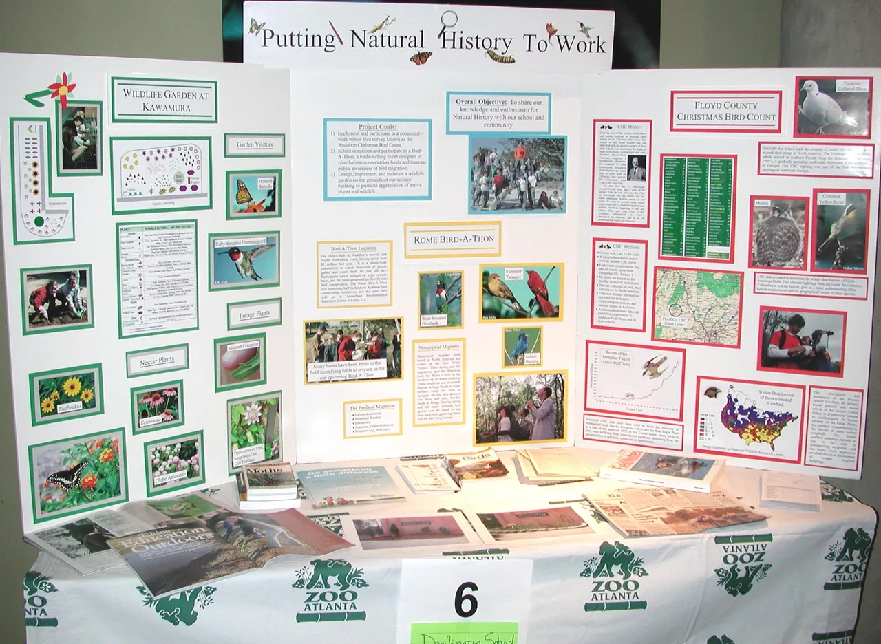 Georgia Natural History students display their work during the YES Symposium.