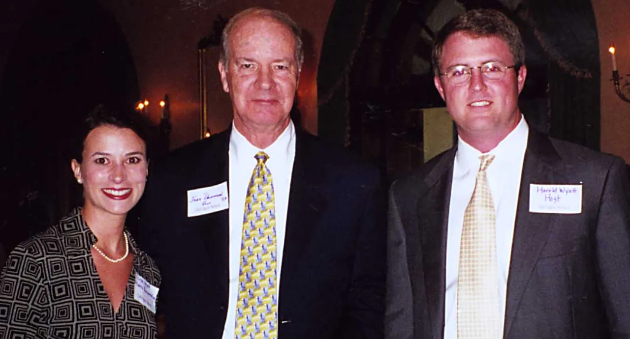 Lisa Wyat with Jere Drummond '57 and Harold Wyatt '86