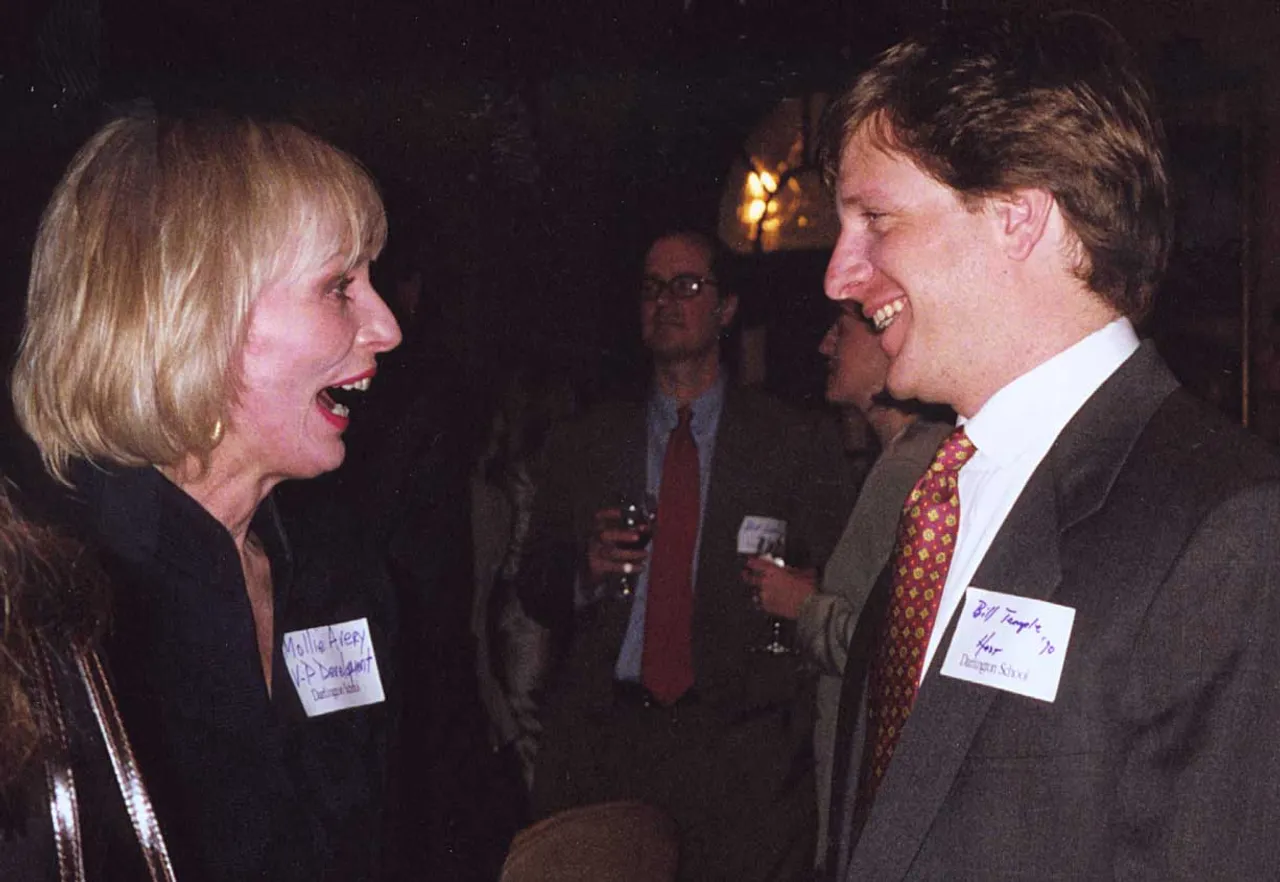 Mollie Avery with Bill Temple '90