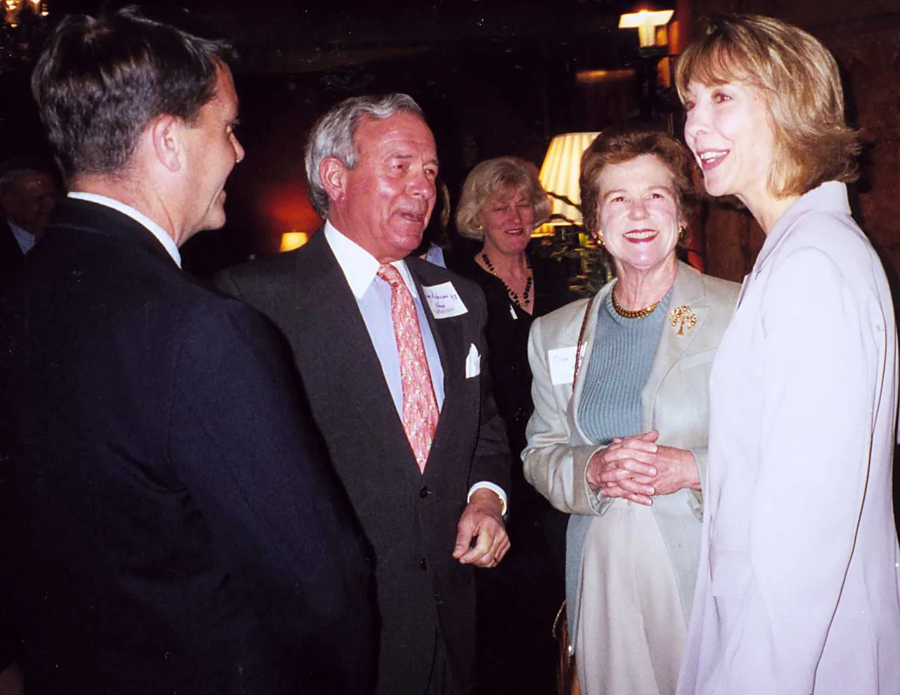 David Hicks with Roby Robinson '58, Olive Robinson, and Betsy Hicks