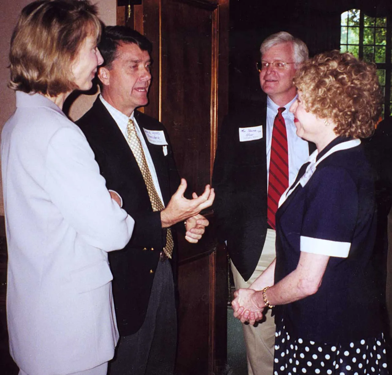 Betsy and David Hicks with Mac Trotter and Deborah Heyman Harris T'52