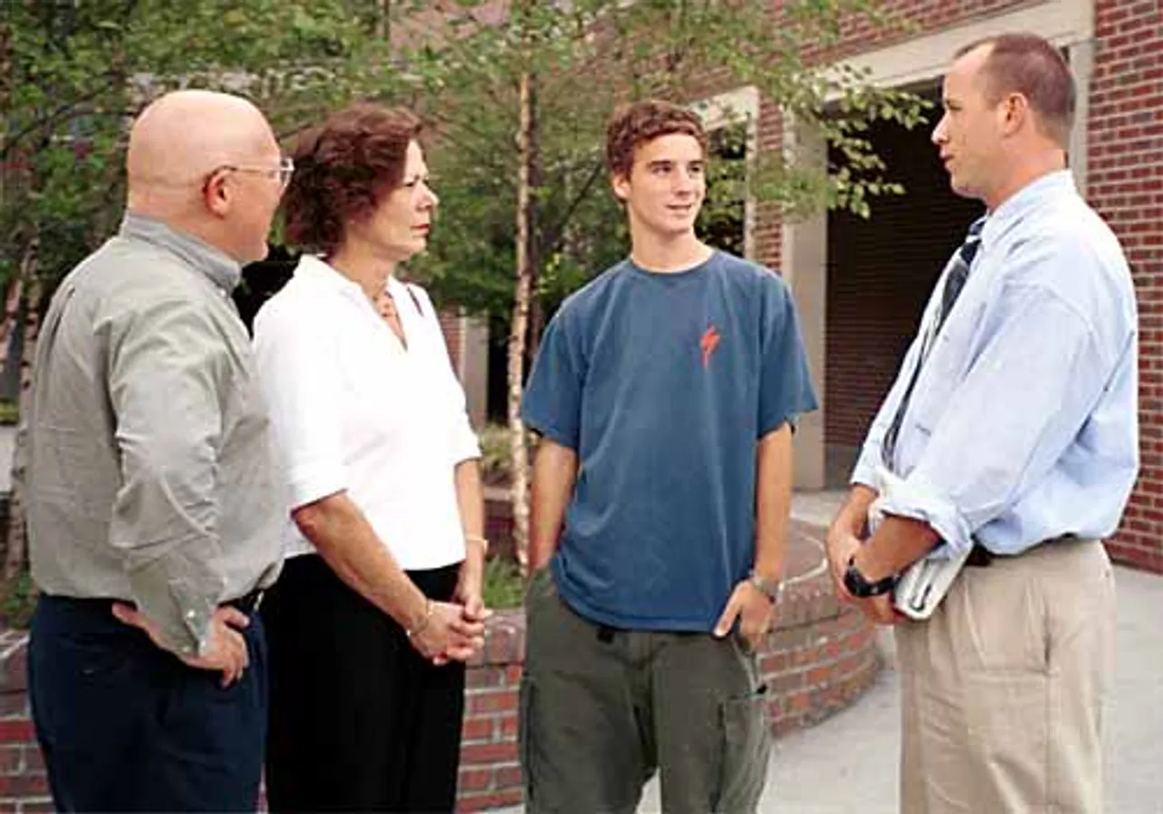 During the October Parents Weekend, Joe Pieroni, Upper School math instructor, had the opportunity to get to know freshman Jack Sands’ parents, Keith and Susannah Sands, Jacksonville, Fla.