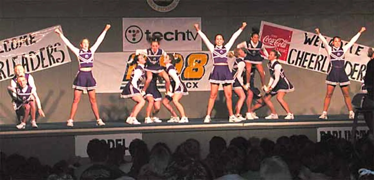 Cheerleaders at Coosa Valley Fair