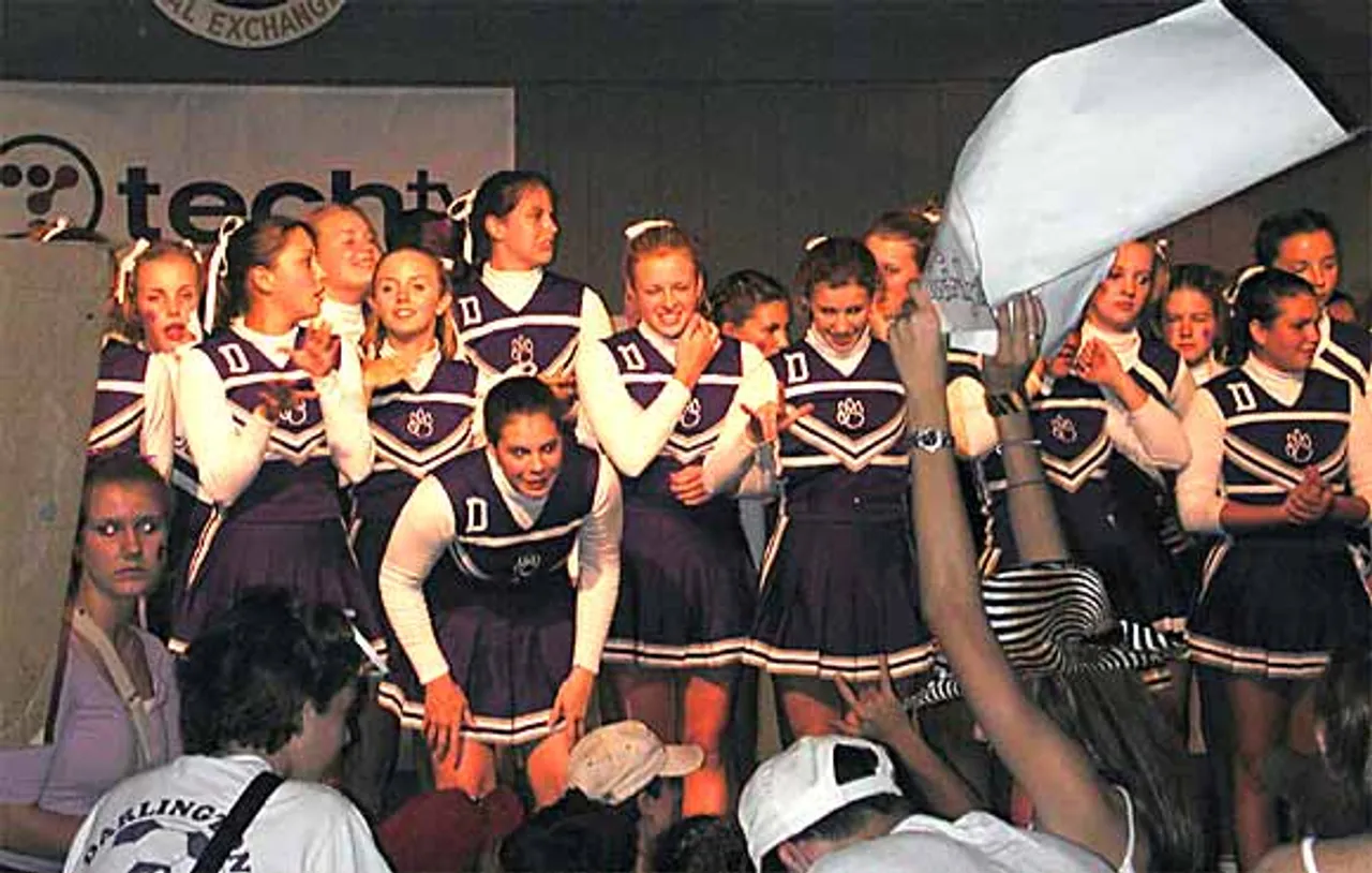 Cheerleaders at Coosa Valley Fair