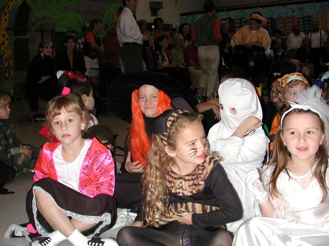 The Lower School's Boo Revue: with dreams of transforming into a tiger; imagines of  becoming a princess; fantasies of being a hip teen in the 1950s; and visions of being as transparent as a ghost.