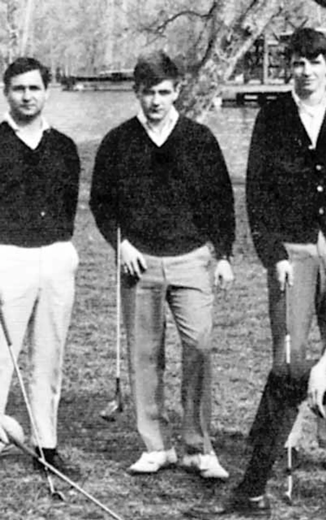 1967 Jabberwokk photo of Butch Huffman with the undefeated 1966 golf team