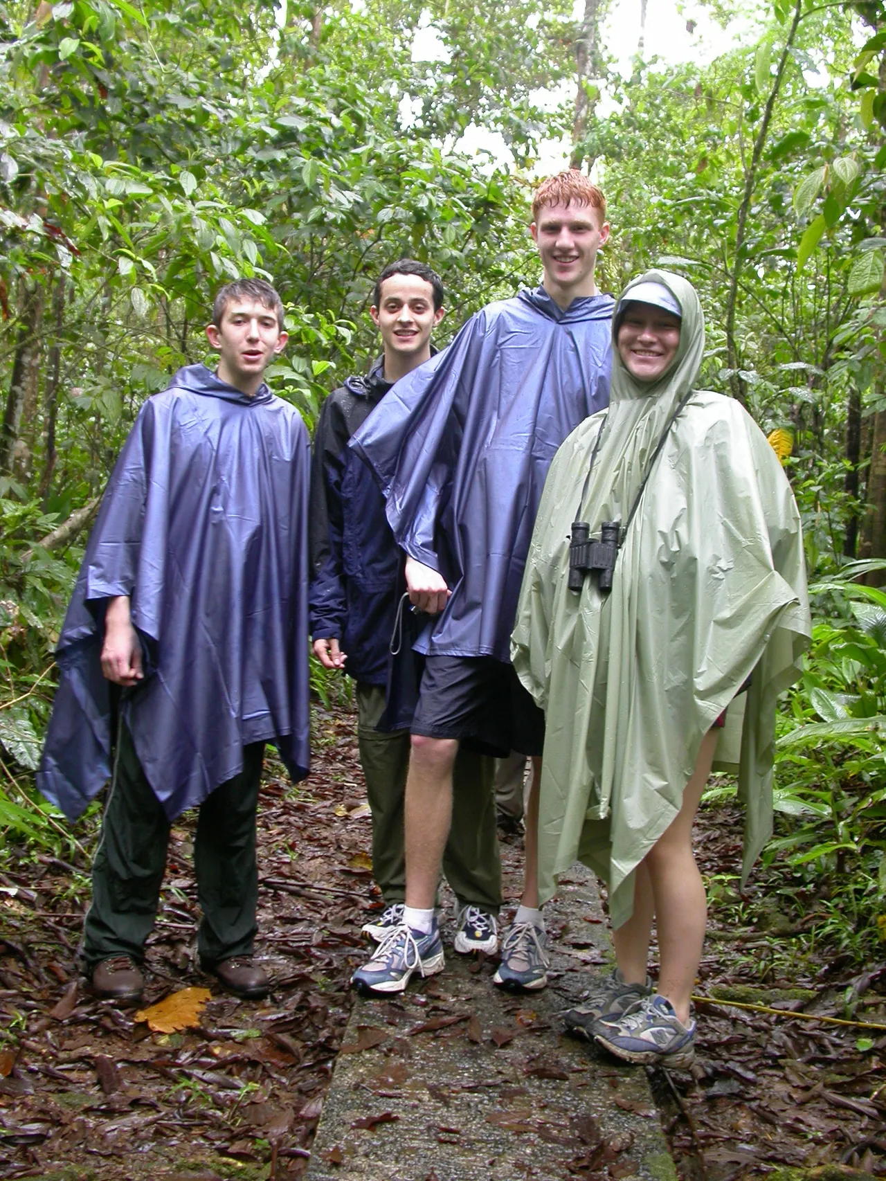 Max Hinton, Brightman Thomas, Benji White and Laure McGuire, all of the Class of 2004.