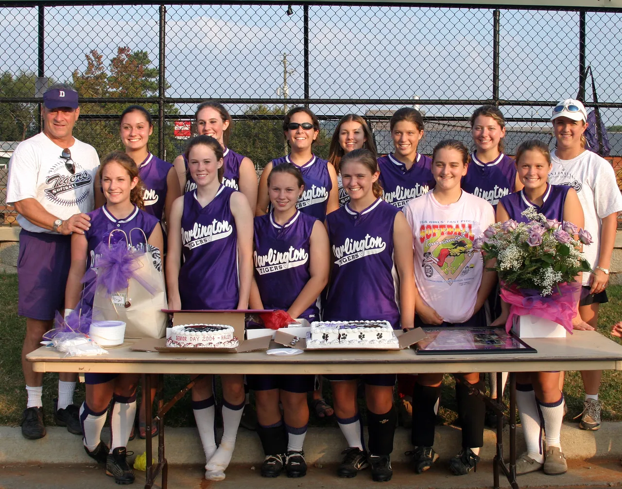 The 2004-05 varsity softball team