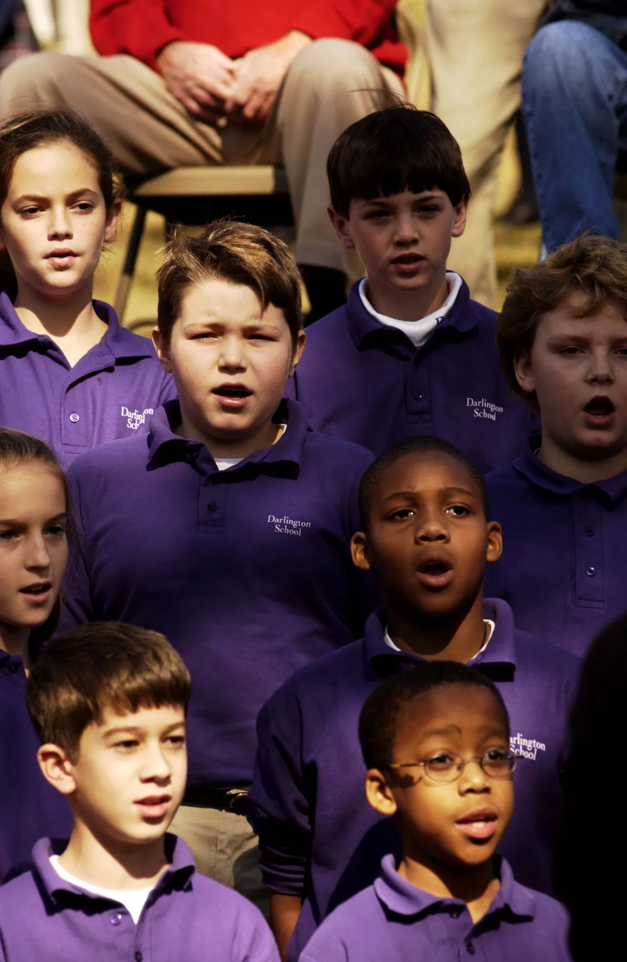 Students from Darlington's Lower School performed during the Myrtle Hill Cemetery Veterans Day observance program.
