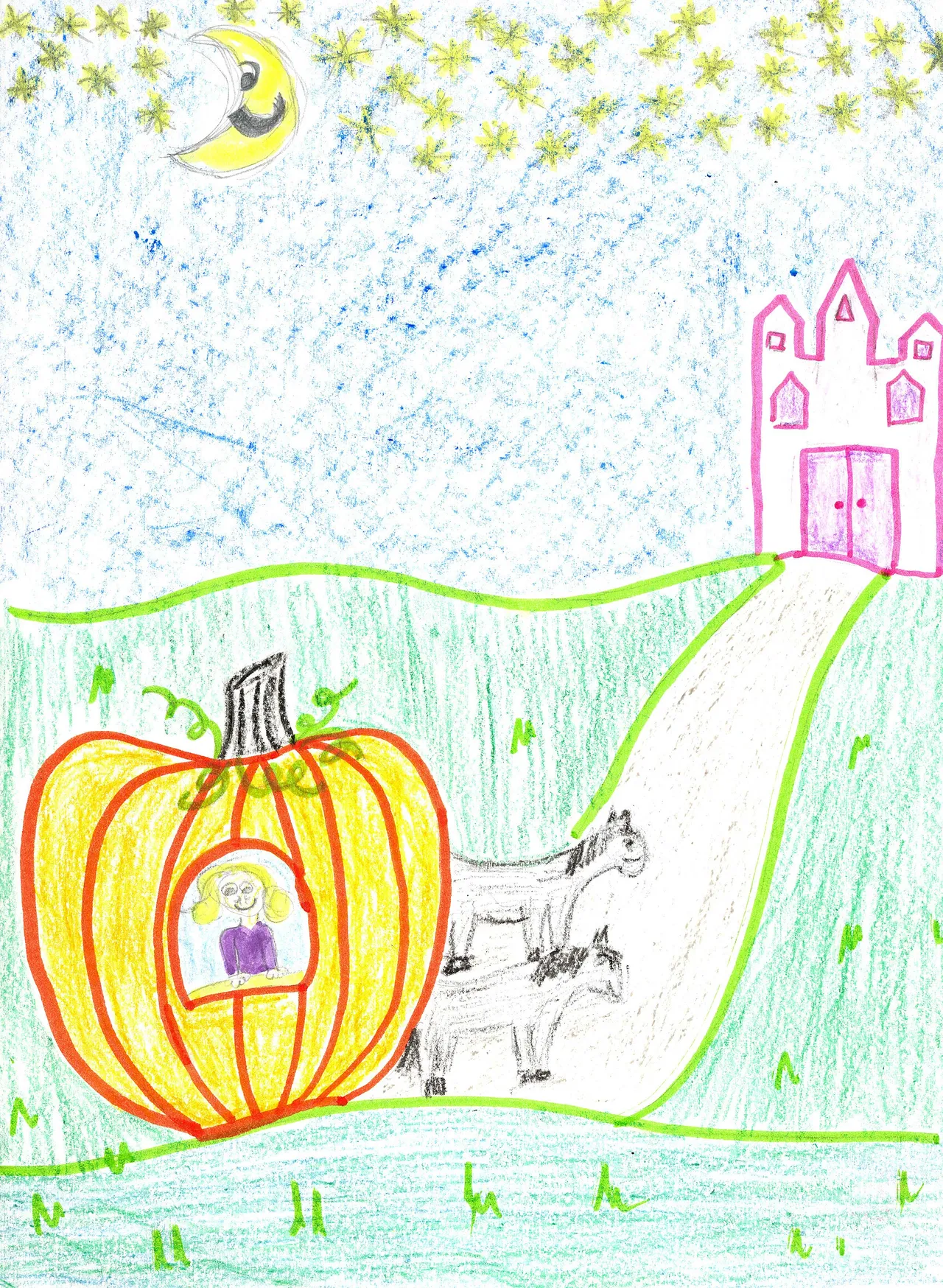 Program cover art by runner-up Morgan Pollard, third grade