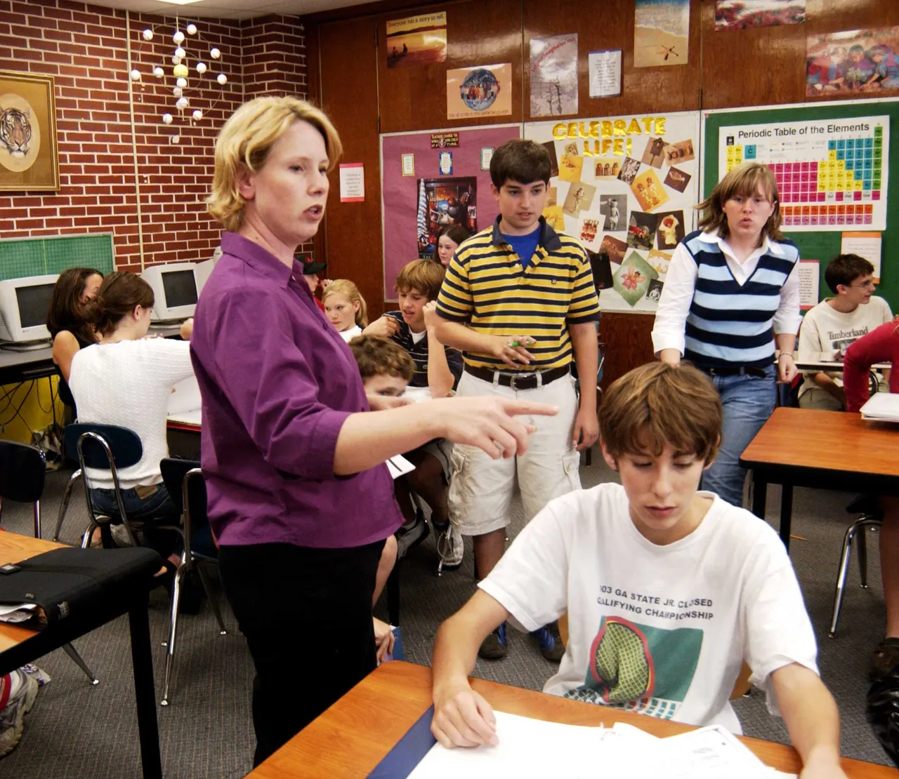 Pieroni teaches in the Middle School.