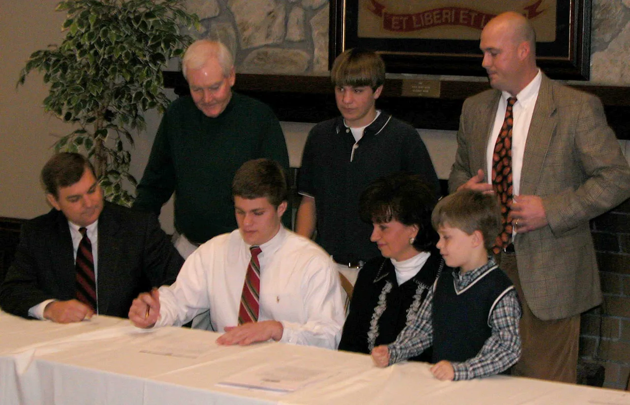 Lawton Wilson signs with Carson Newman College.