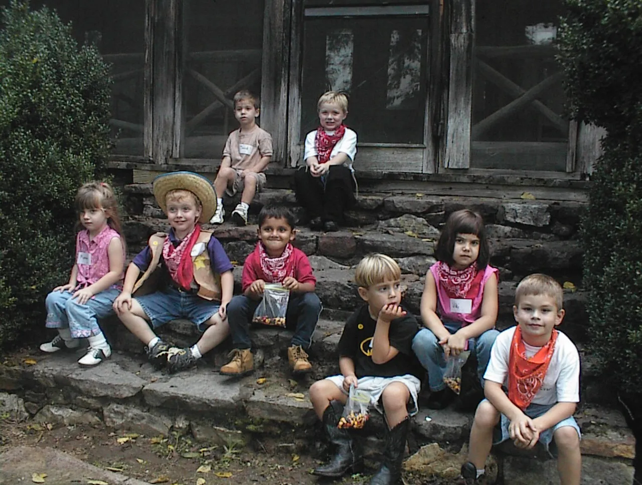 Pre-kindergarteners enjoy a day on a farm in Kingston, Ga.
