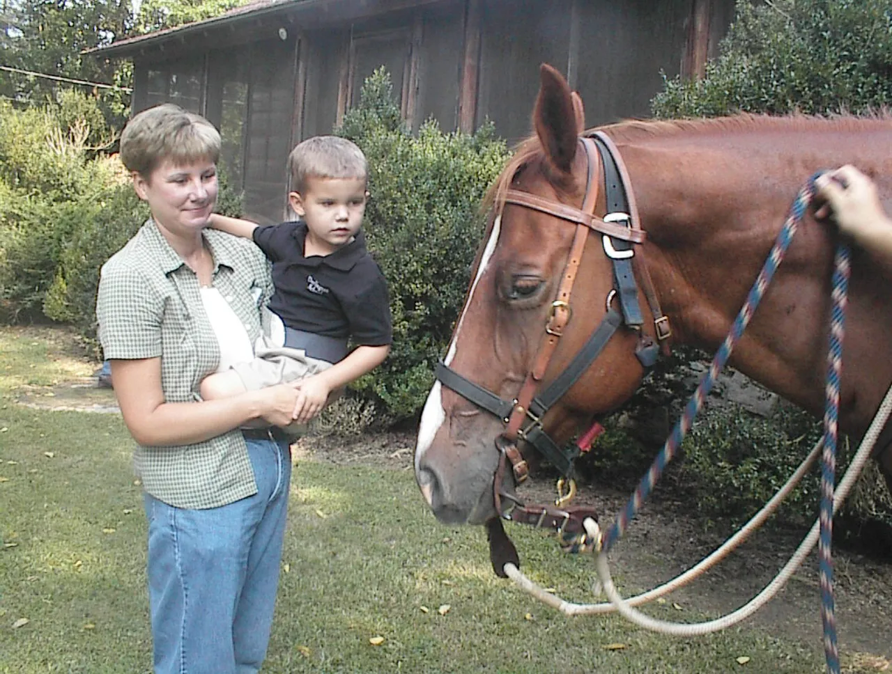 Pre-kindergartners enjoy Cowboy Day on a Kingston farm.