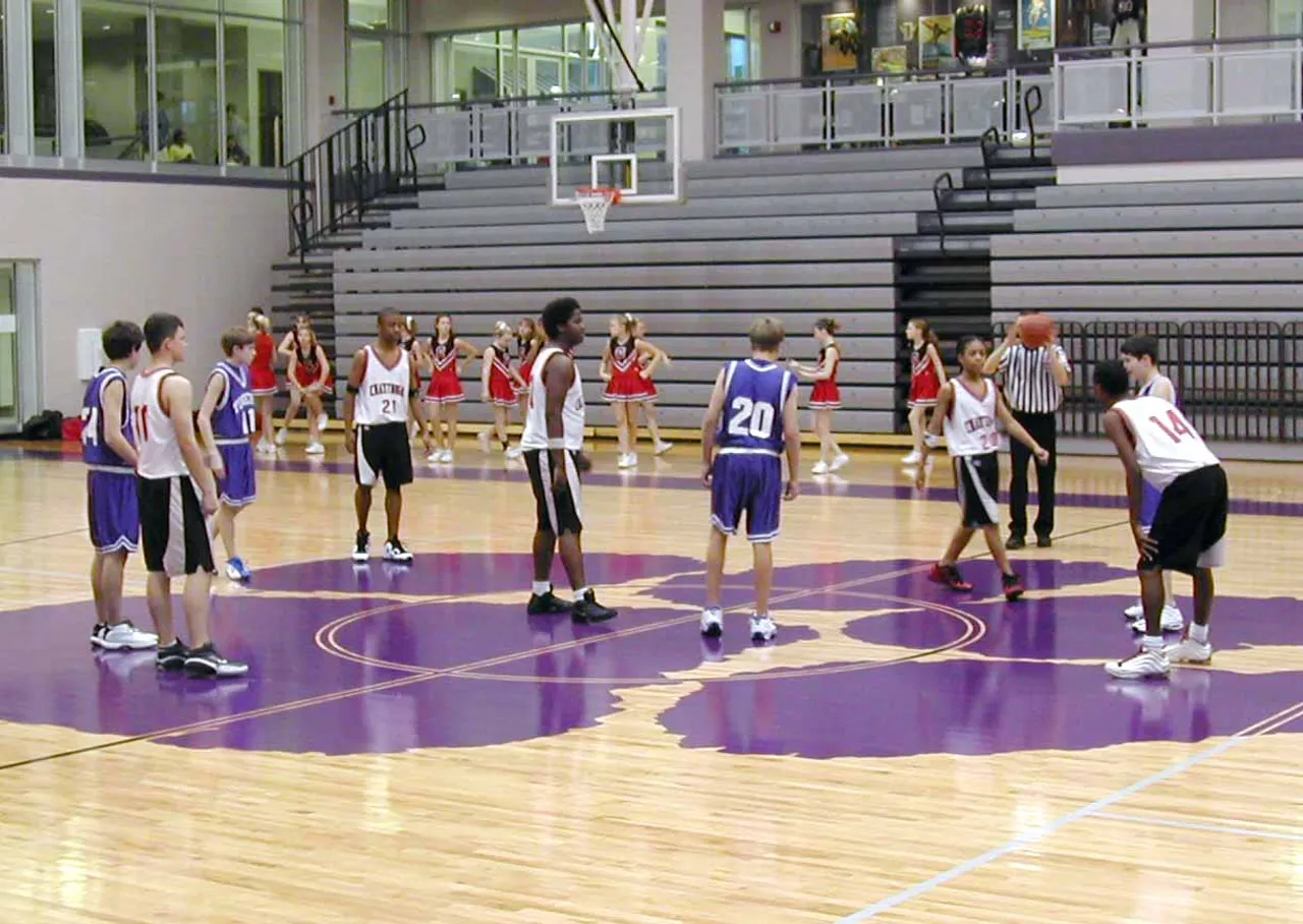 Middle School boys basketball team plays Chattooga Middle School.