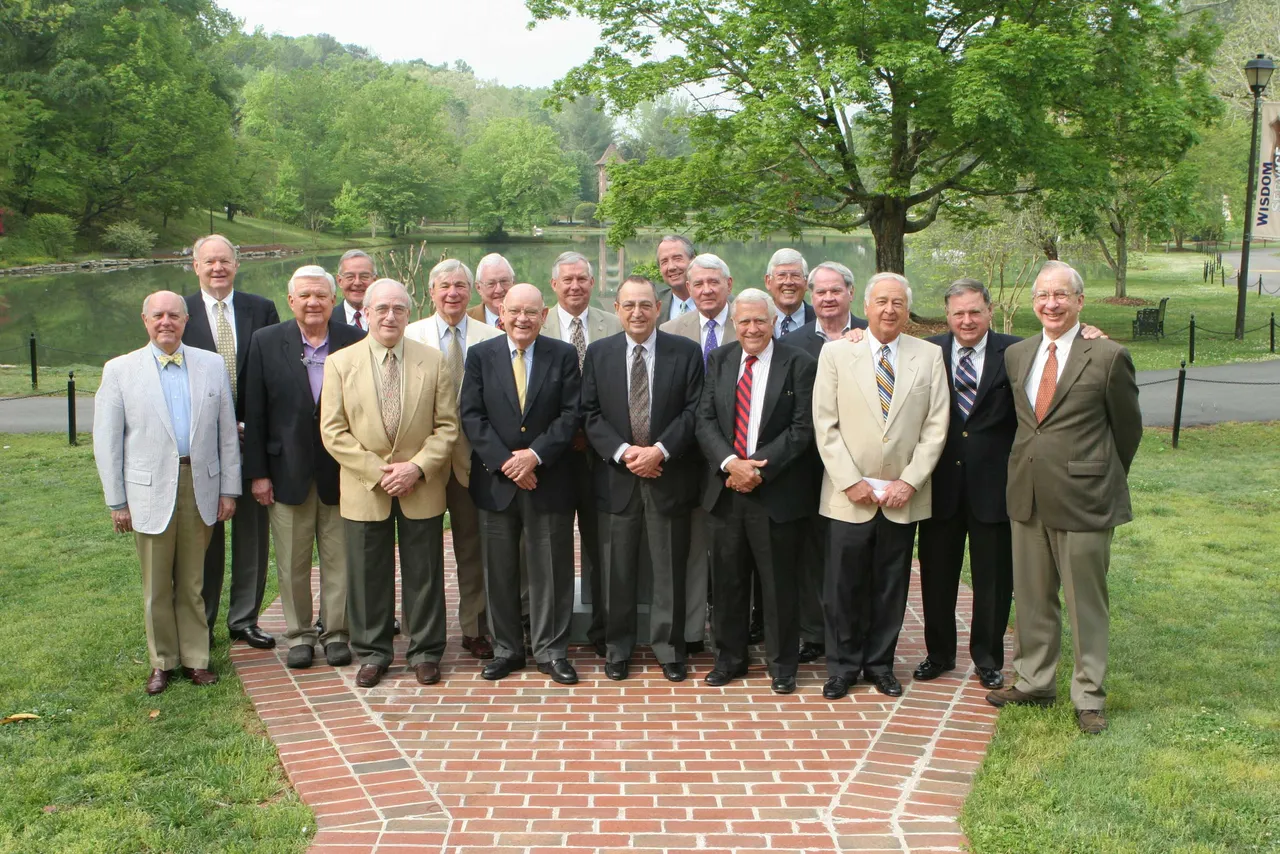 Class of 1953 with Dean of College Guidance Sam Moss ('63), Headmaster Tom Whitworth and Theodore Stebbins