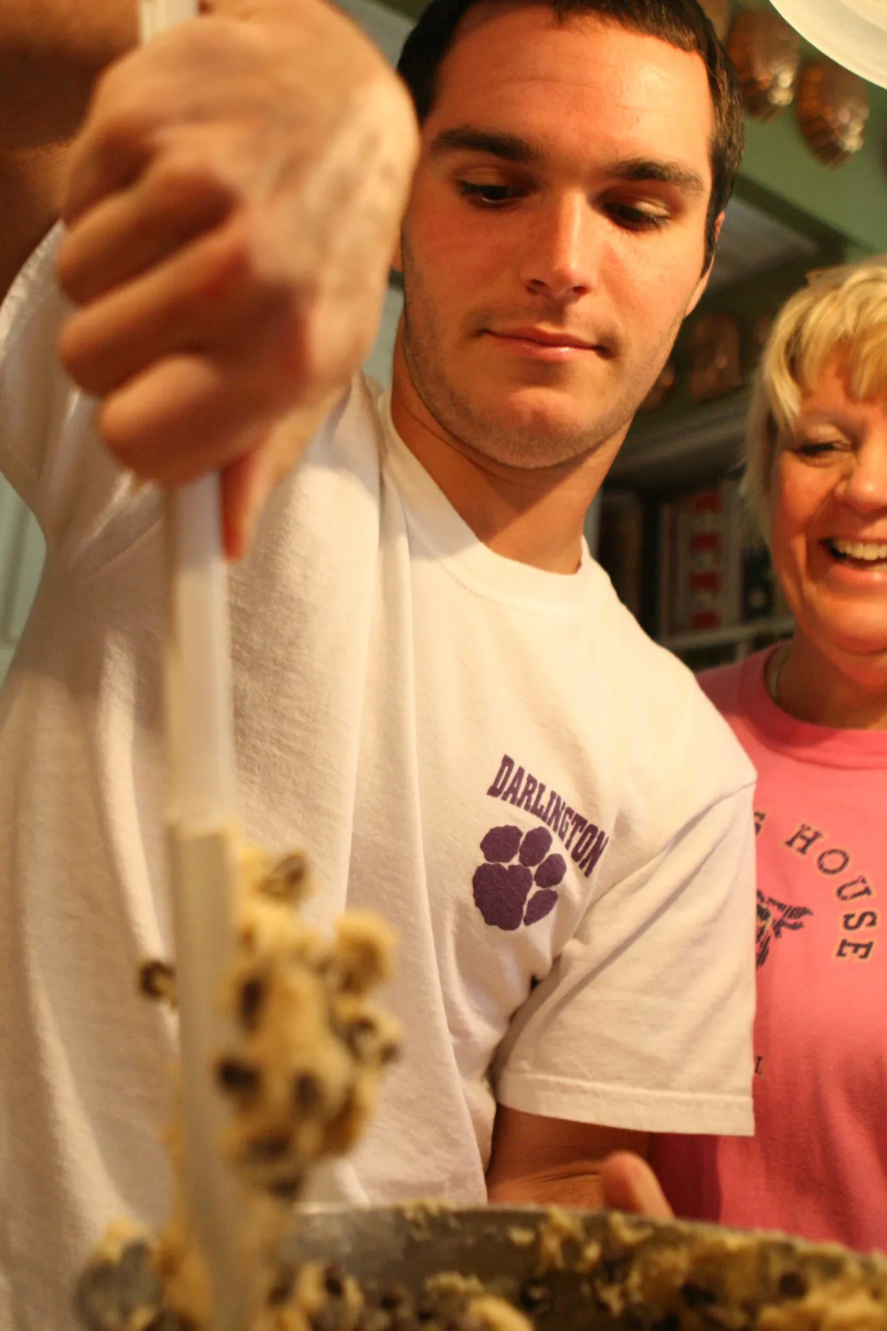 Reba Barnes, head of house, hosted a cooking session.