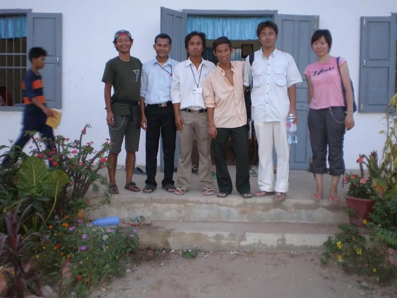 Savong Svay and his fellow teachers