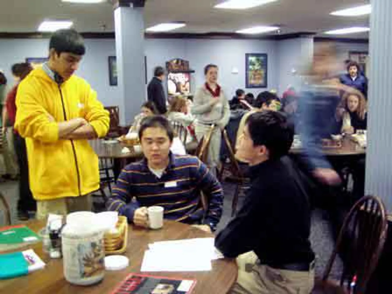Members of the Upper School's International Club raise money for tsunami relief efforts.