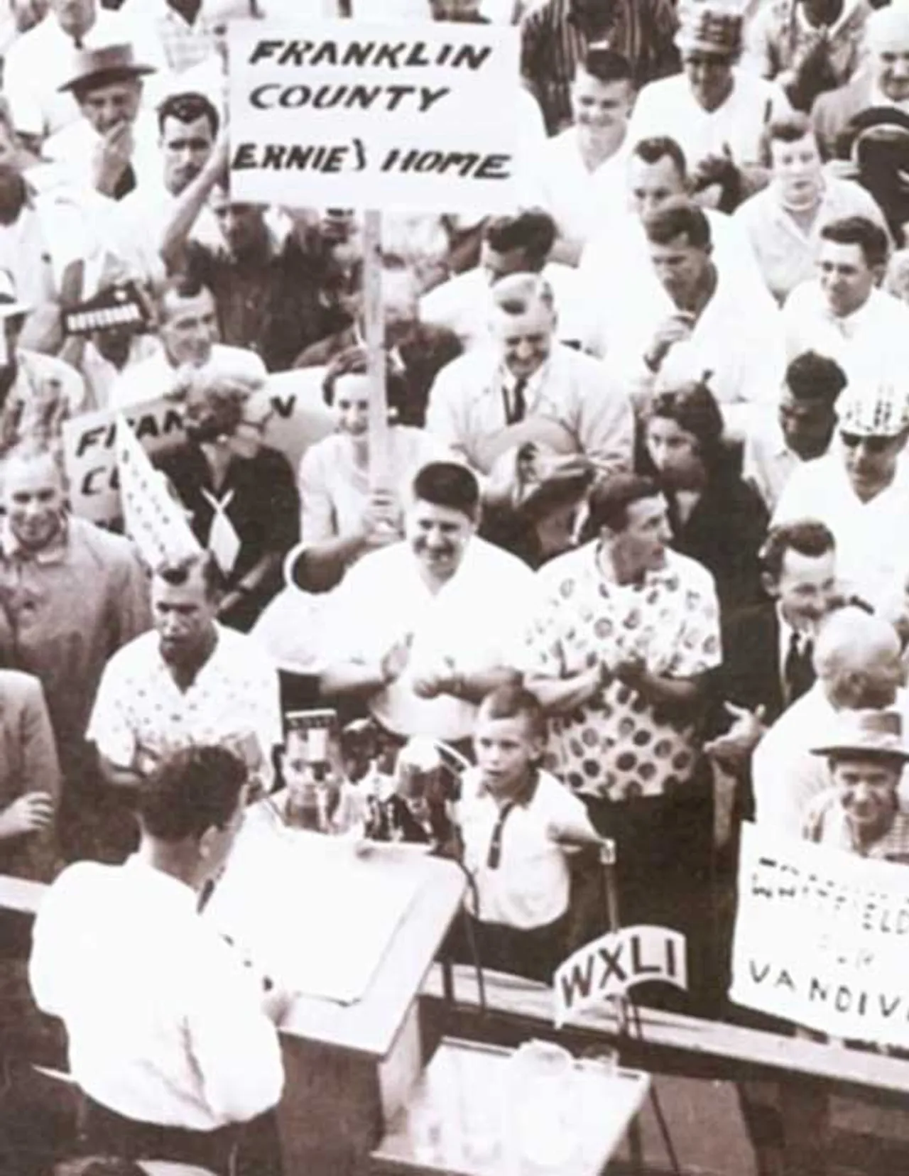 Gov. S. Ernest Vandiver Jr. ('36) presents a campaign speech in 1958.