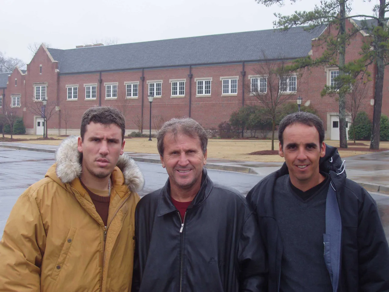 Junior, Zico and Goacho (director of goalkeeping for Zico's academies in Brazil)