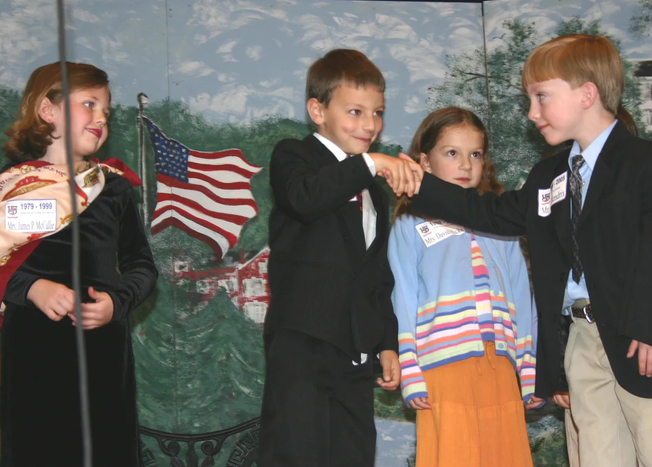 Anna Kate Cagle, Ian Kinney, Samanda Cox and Holt Brewster as Mr. and Mrs. James P. McCallie, Mrs. David Hicks and Mr. Jim Hendrix