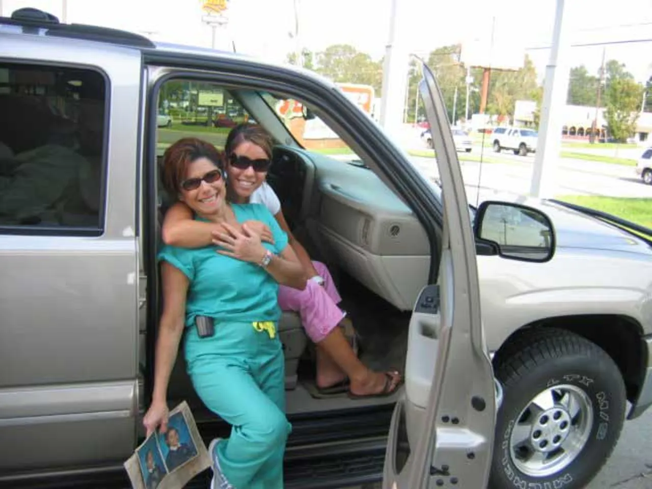 Senior Johana Bucci and her mother, Dr. Yolanda Gutierrez, whose house in Pascagoula, Miss., was devasted by the hurricane. Johana delivered supplies collected by the Darlington community to her family.