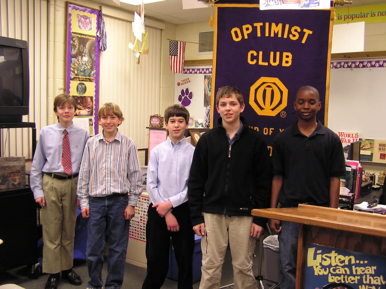 Competitors Hiram Johnson, Zach Martin, Jason Bloom, Will Thoms and Tre' Langston