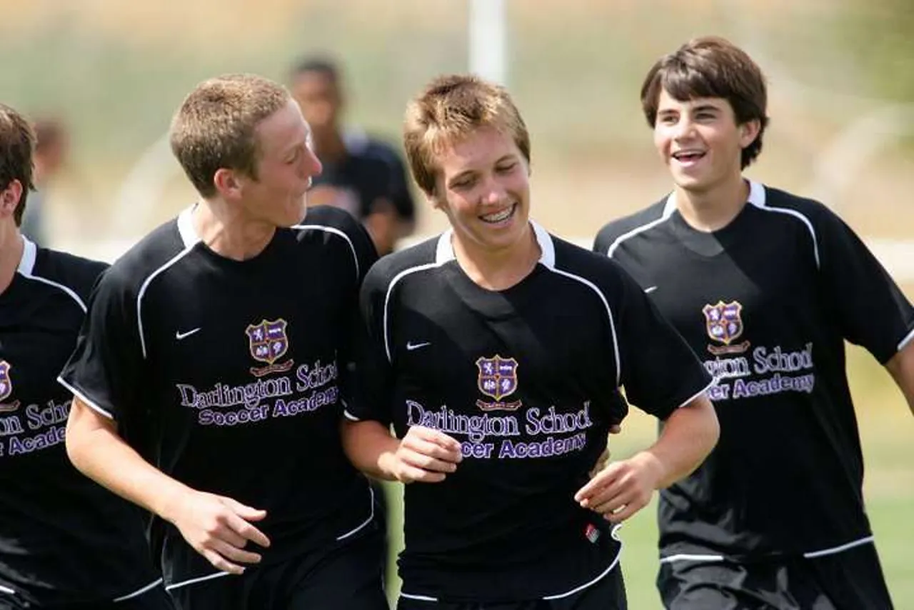 Cameron Rohani being congratulated after scoring his goal!