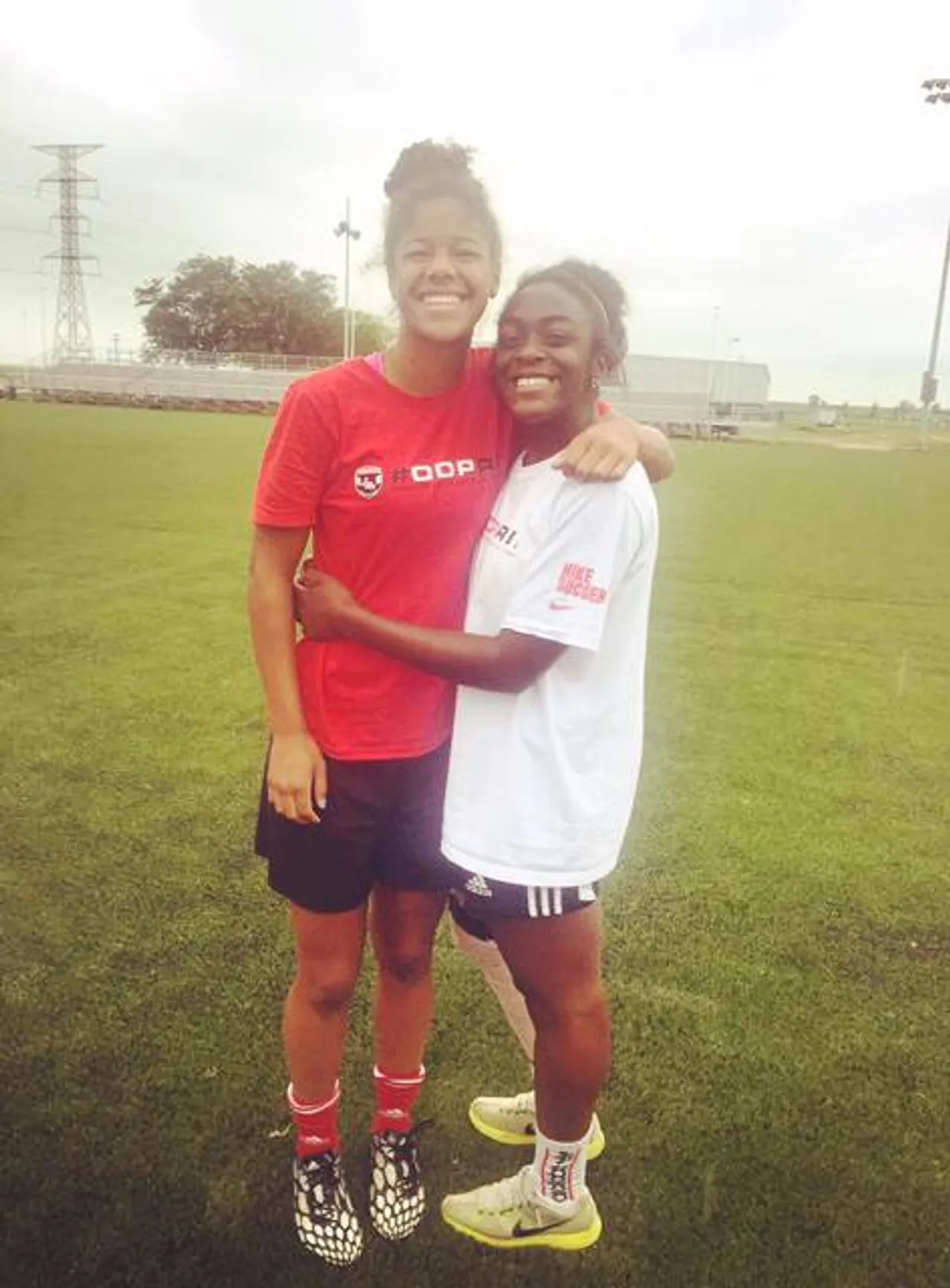 My teammate from Indiana and I