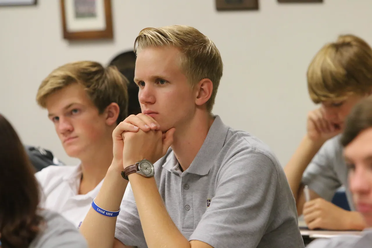 Senior Martin Jensen listens attentively to a presenter during one of the College Boot Camp's breakout sessions.