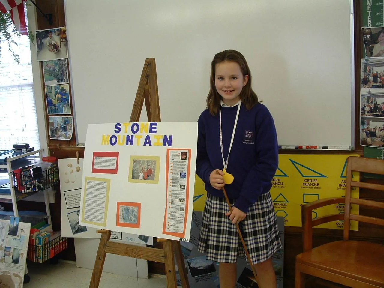 Megan Healy in fourth grade.