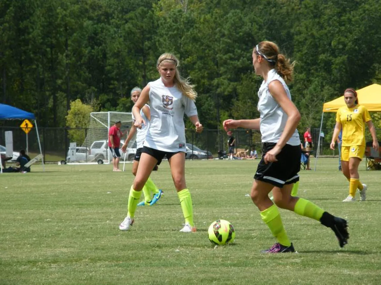 Darlington's U19 girls played hard at the Atlanta Cup.