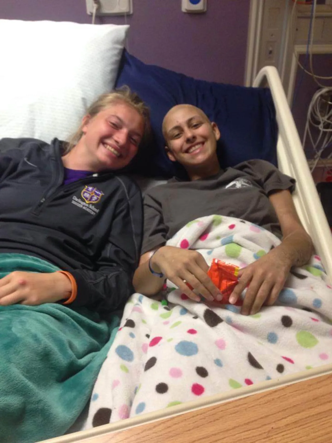 Erin pictured with her best friend, Michelle Cole ('15), a senior at Darlington and fellow member of the Soccer Academy.