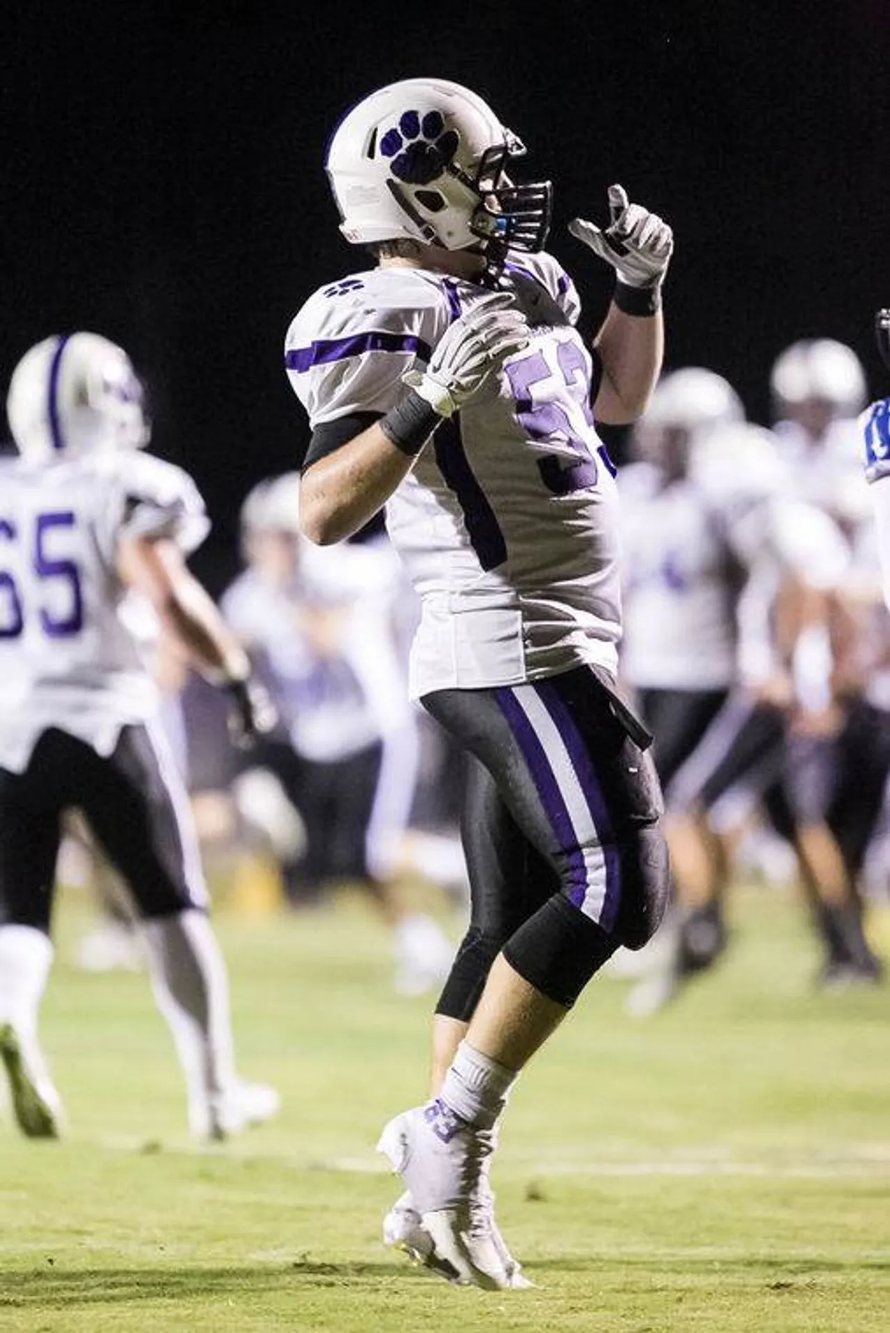 Senior Brooks Busby was named defensive co-player of the year. (Photo credit: Steven Eckhoff)