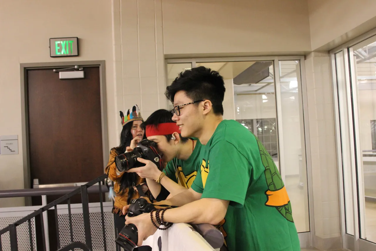 I loved seeing students with cameras all weekend.