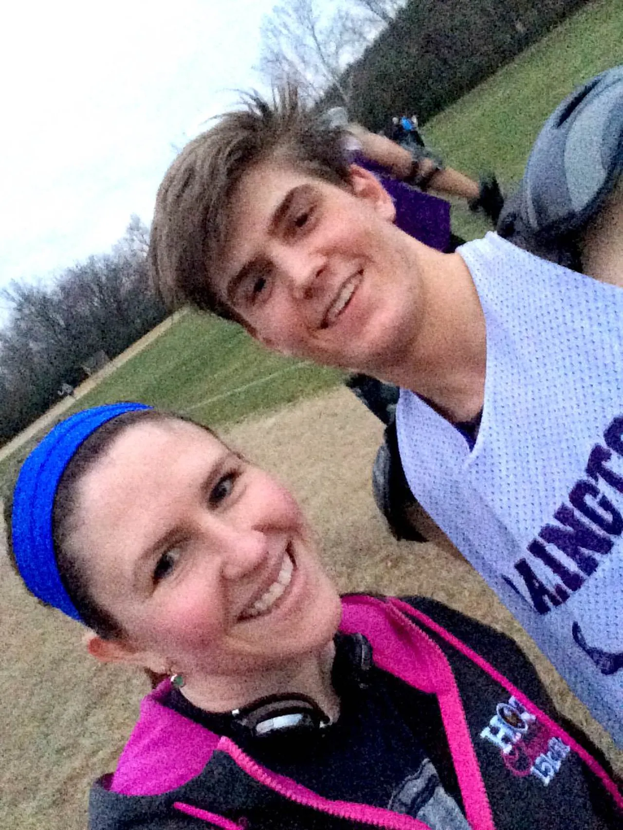 I think we were both worn out by the end of Hunter's lacrosse practice.