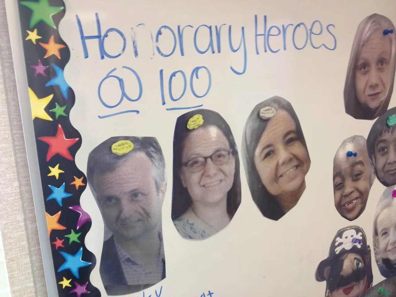 I was so proud that my new friends in first grade inducted as an Honorary Harrison Hero!